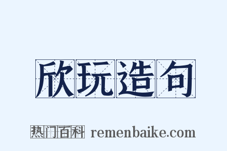 欣玩造句是什么意思的图片